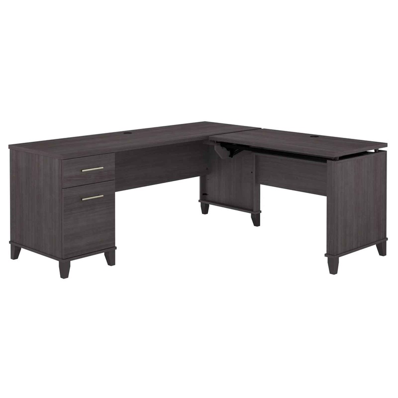 Ketcham Height Adjustable L Shape Desk