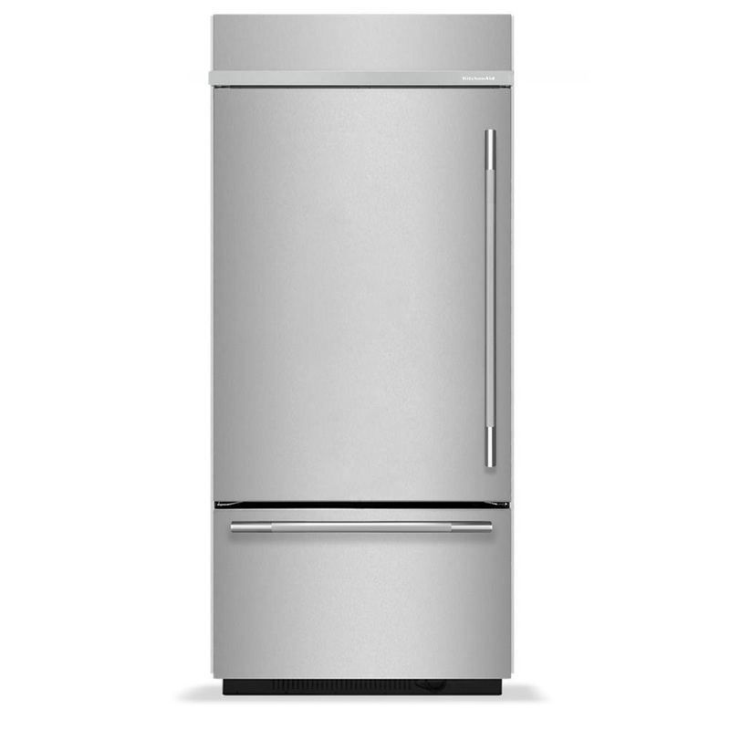 Kitchenaid KBBR336SPS 20.8 Cu. Ft. 36″ Built-In Bottom Mount Refrigerator With Platinum Interior
