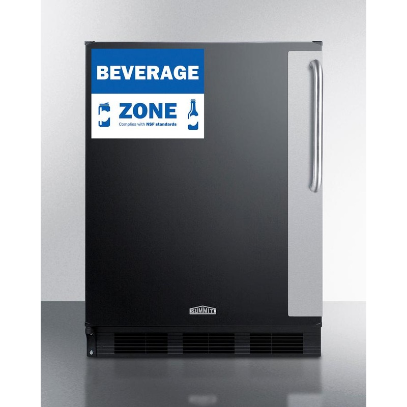 Summit FF6BK7BZADALHD 24″ Wide All-refrigerator, ADA Height