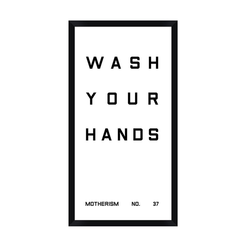 Bathroom Wash Your Hands Wall Art