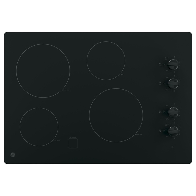 GE 30″ Built-In Knob Control Electric Cooktop
