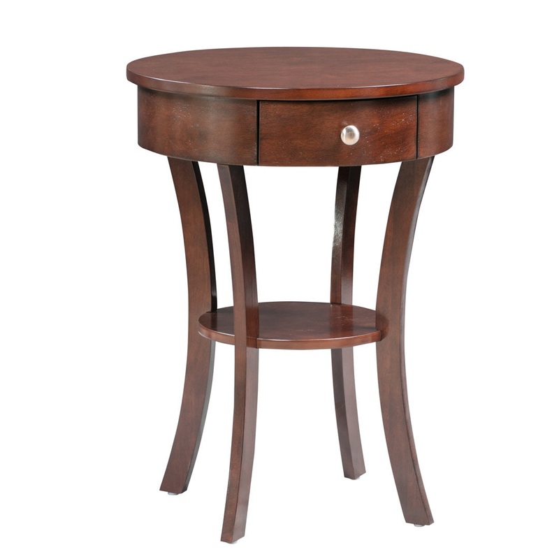 Moravian 1 – Drawer End Table with Storage Alcott Hill Color: Espresso