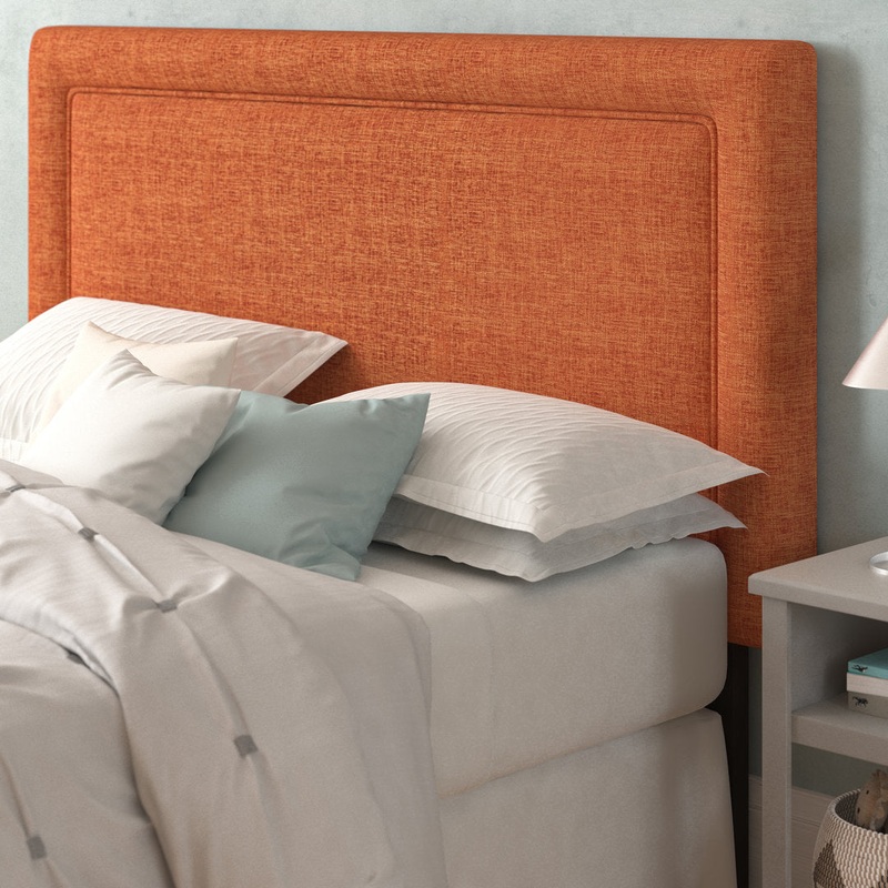 Rowberrow Upholstered Panel Headboard Mercury Row Size: Full Upholstery: Hot Pink Performance Microsuede