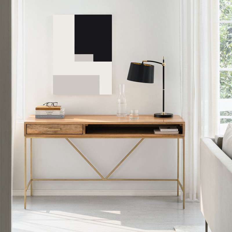 Rowley Desk Joss & Main Color (Top/Frame): Natural