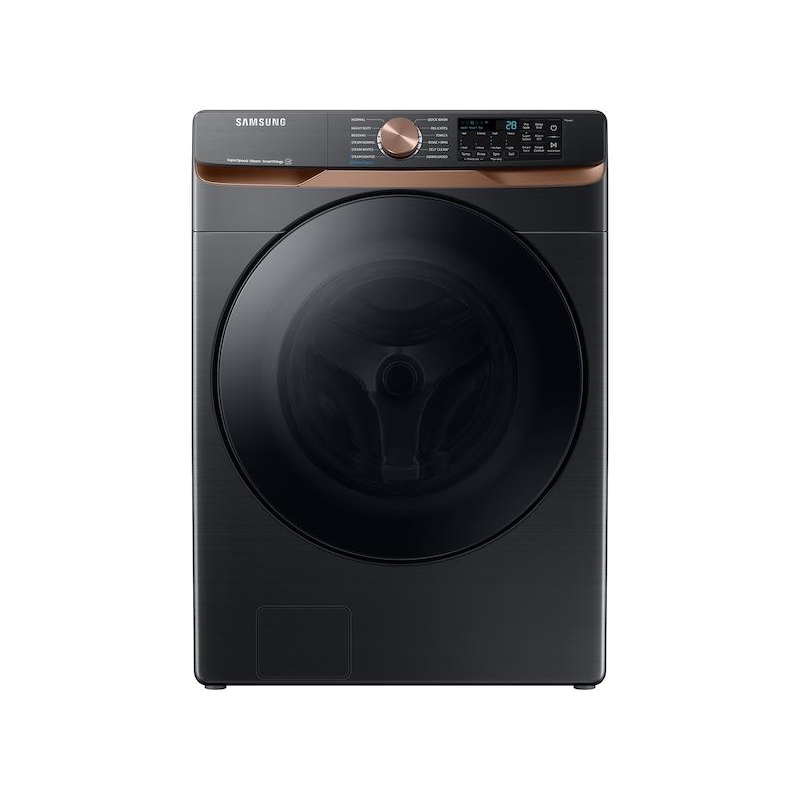 Samsung WF50BG8300AVUS 5.0 cu. ft. Extra Large Capacity Smart Front Load Washer with Super Speed Wash and Steam in Brushed Black