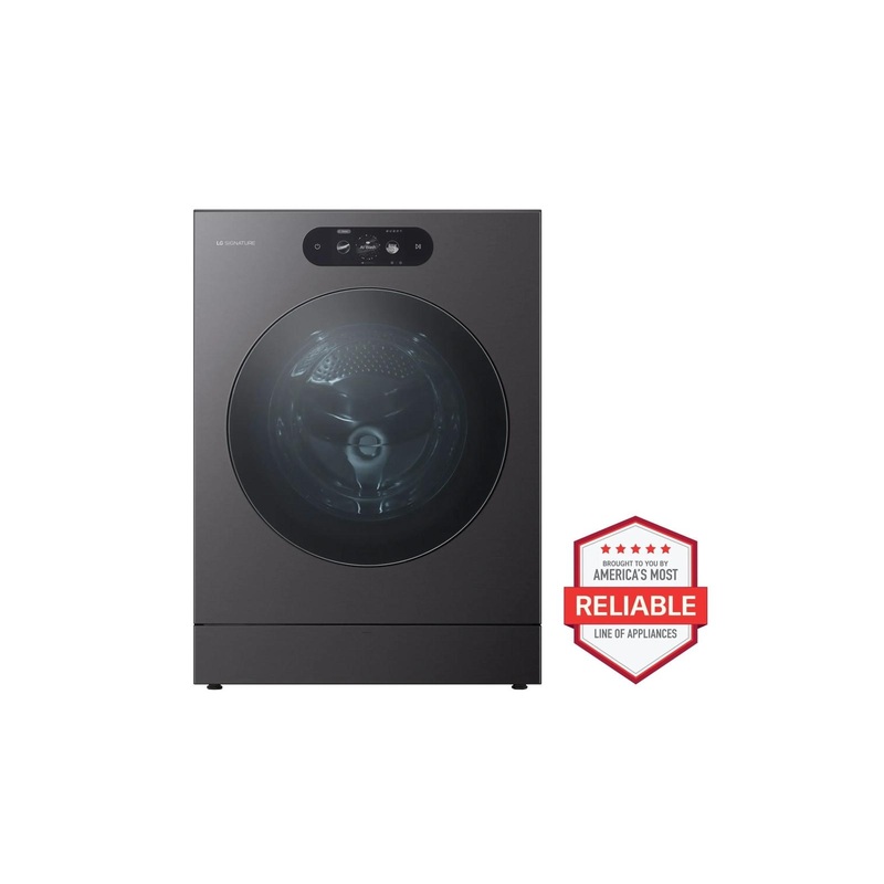 WM9901HBA LG SIGNATURE 5.8 cu. ft. Mega Capacity Smart Front Load Washer with Built-In Intelligence, TurboWash 360(degree), ezDispense and Touch LCD Control