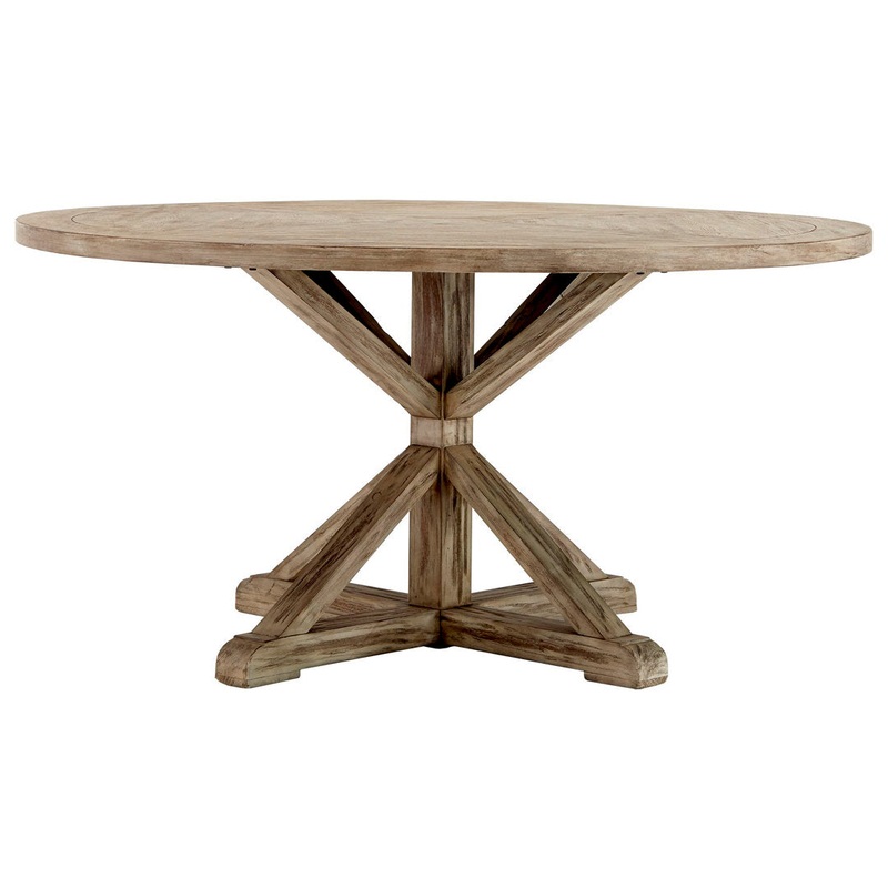 Ashbaugh Pedestal Dining Table Greyleigh Color: Antique Gray Oak Size: 54″ L x 54″ W