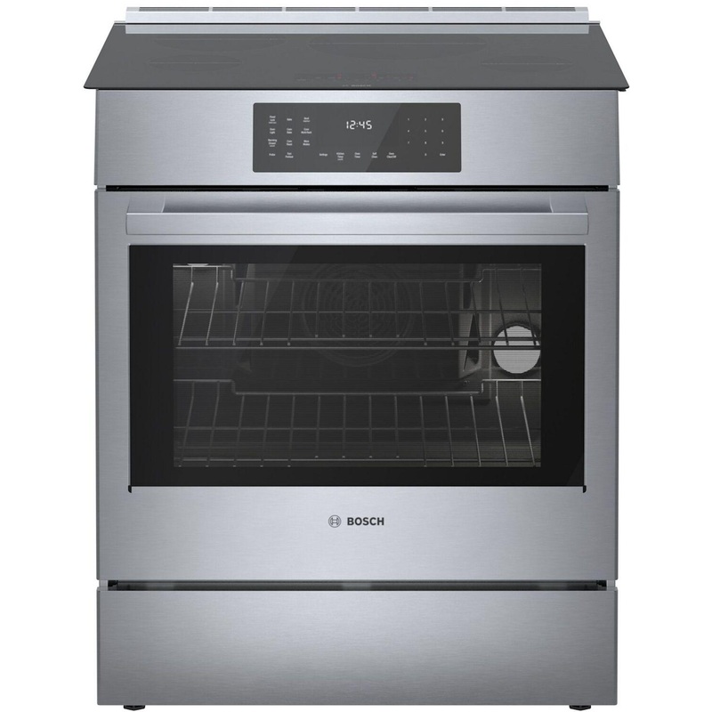 Bosch HII8057U 800 Series Induction Slide-In Range 30” Stainless Steel Hii8057U