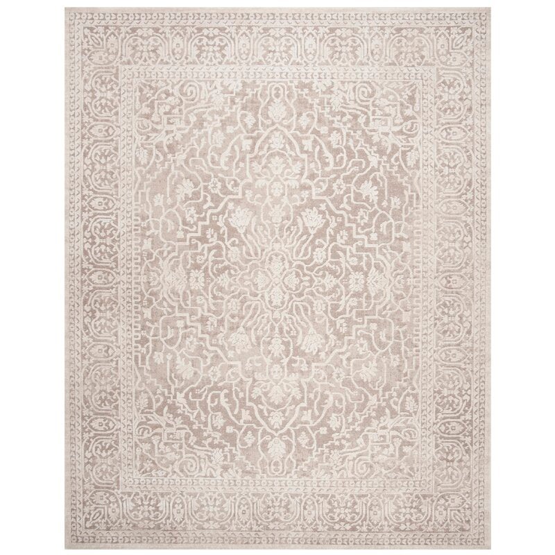 Calidia Oriental Beige Cream Area Rug 10’x14′