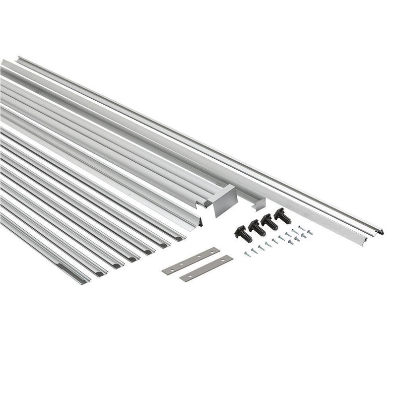 Whirlpool SKT60M Full-Refrigerator and Up-Right Freezer Sidekick Trim Kit, Stainless Steel, used with WSZ57L18DM and WSR57R18DM models
