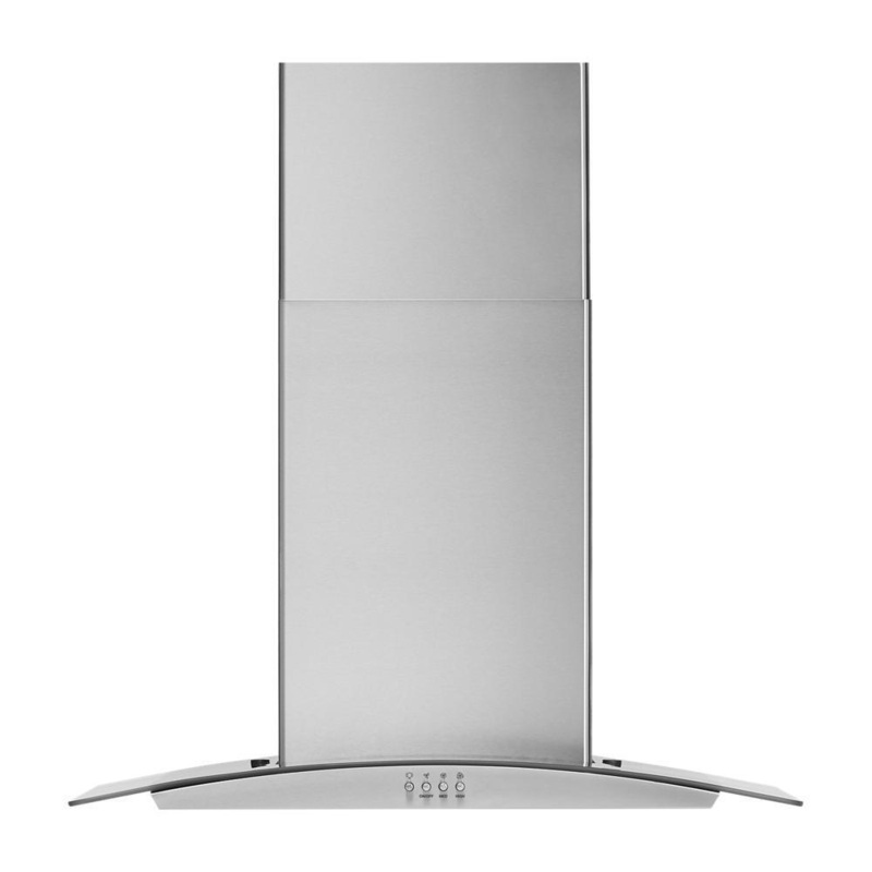 Whirlpool WVW51UC0LS 30″ Curved Glass Wall Mount Range Hood