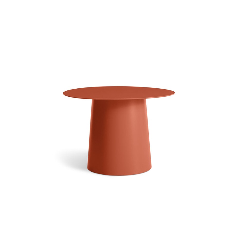 Circula Side Table Blu Dot Color: Tomato Size: 16″ H x 24″ W x 24″ D