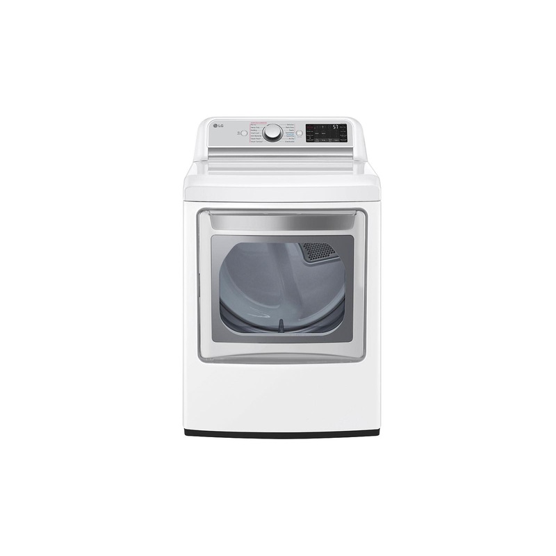 Lg 7.3 cu. ft. Ultra Large Capacity Smart wi-fi Enabled Rear Control Electric Dryer with TurboSteam