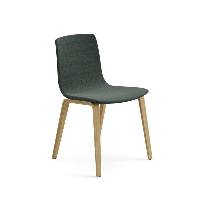Aava 02-4 Wood Legs Chair With Fully Upholstered
