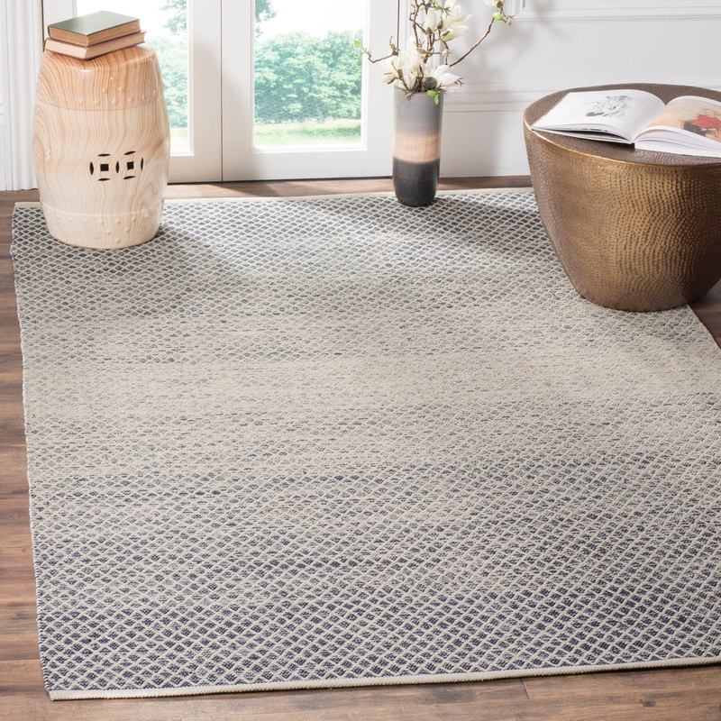 Aitken Hand Woven Cotton Geometric Rug Dakota Fields Rug Size: Rectangle 8′ x 10′