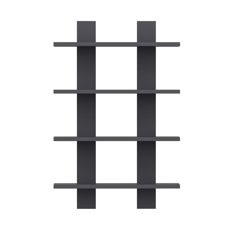 Angelinamarie 4 Piece Tiered Shelf Wade Logan Finish: Anthracite