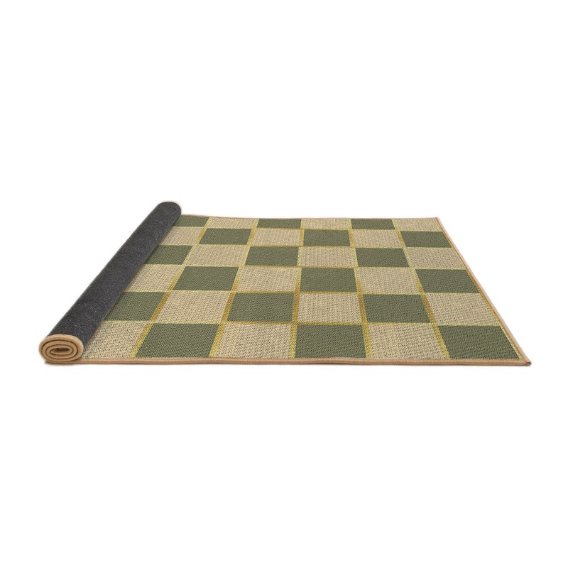 Checkered Wool Green/Ivory Area Rug East Urban Home Rug Size: Runner 2′ x 5′