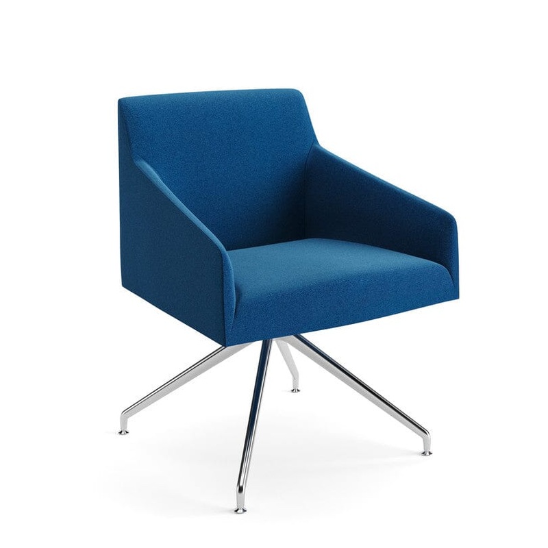 Saari Armchair Trestle on Glides