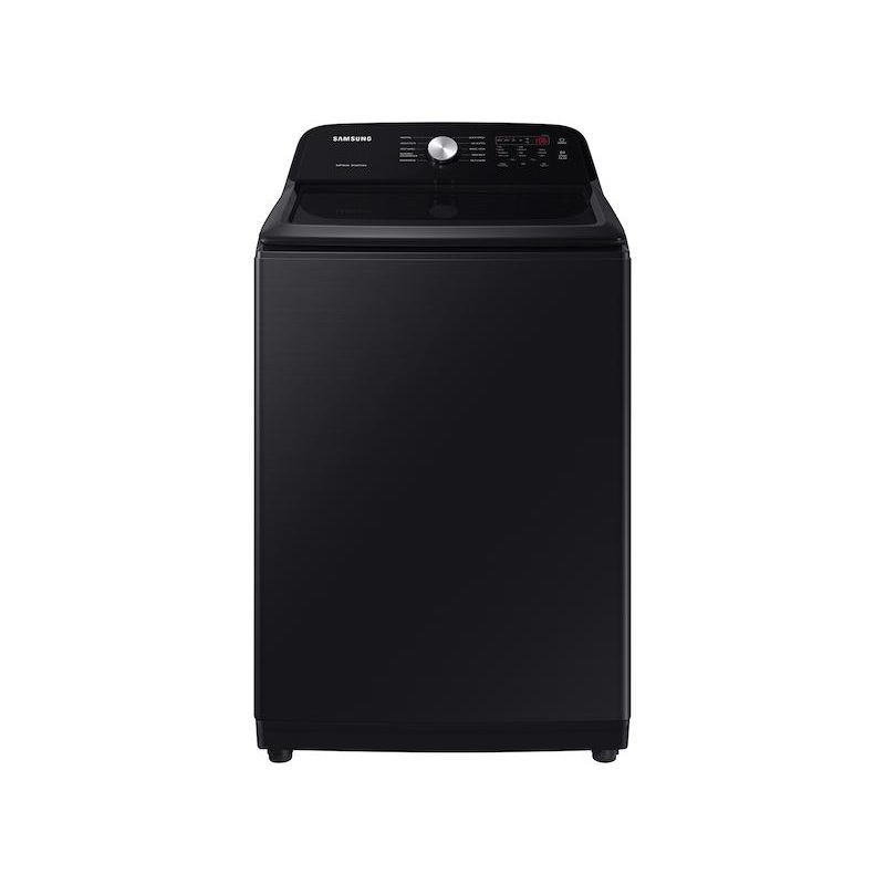 Samsung WA50B5100AV 5.0 Cu. Ft. Large Capacity Top Load Washer With Deep Fill And Ez Access Tub In Brushed Black