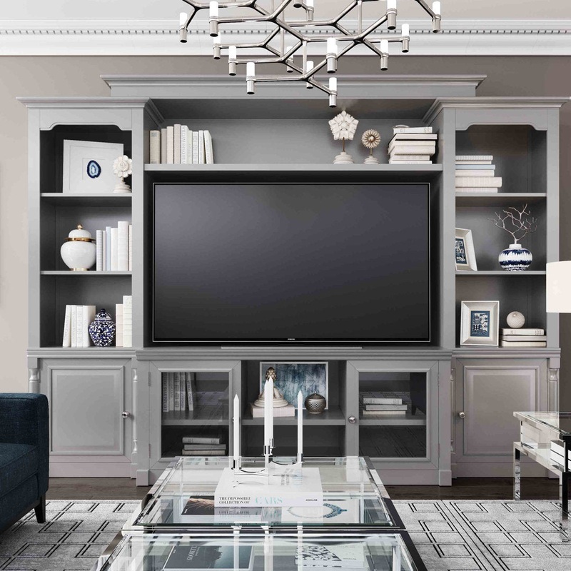 Amedeo Entertainment Center for TVs up to 65″ Lark Manor Color: Gray