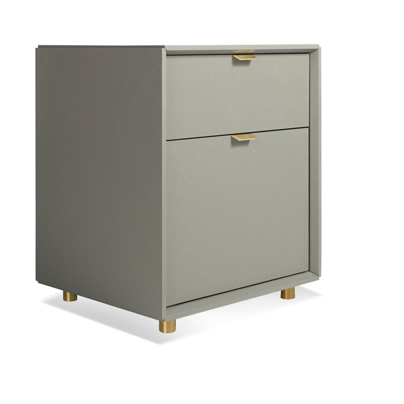 Dang 2 – Drawer Vertical Filing Cabinet Blu Dot Color: Risk-Averse Gray