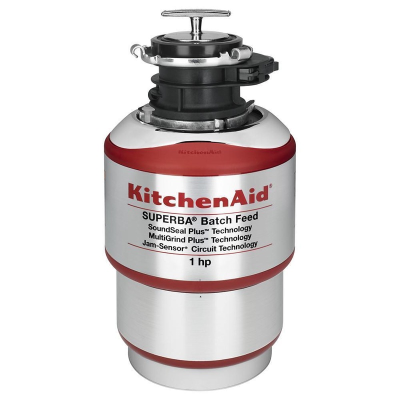 Kitchenaid KBDS100T 1-Horsepower Batch Feed Food Waste Disposer