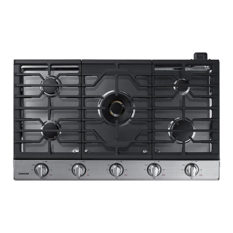 Samsung NA36N7755TS 36″ Smart Gas Cooktop with 22K BTU Dual Power Burner in Stainless Steel