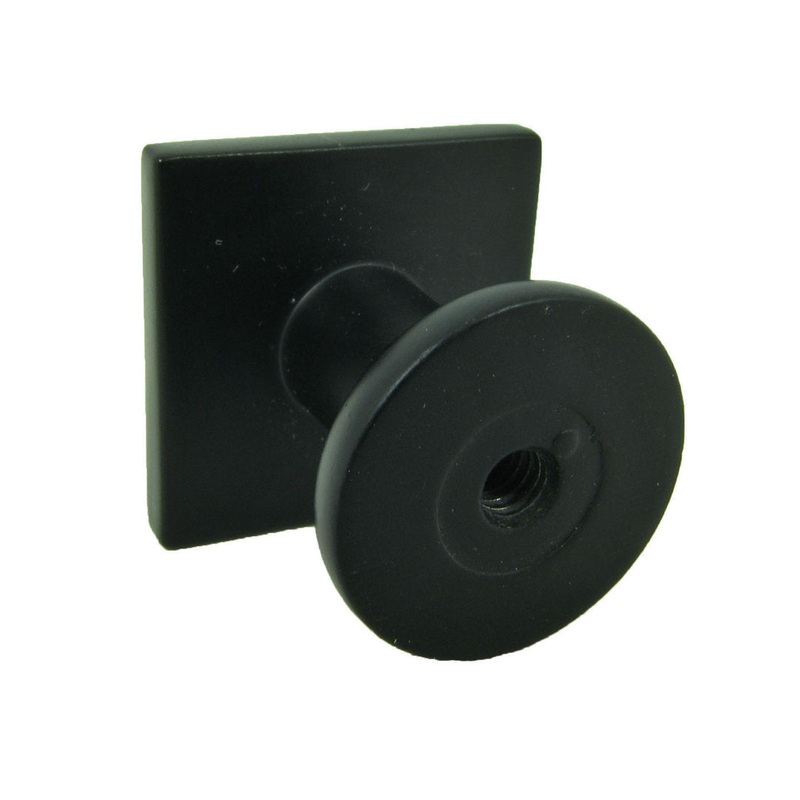 Square Knob Stone Mill Hardware Finish: Matte Black