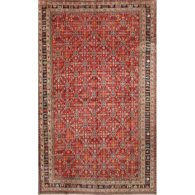 Traditional Red/Beige/Brown Area Rug Bungalow Rose Rug Size: Rectangle 2′ x 3′