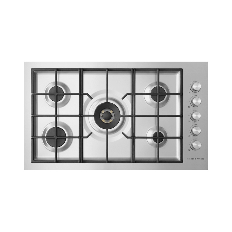 Fisher & Paykel CG365DLPRX2N Gas On Steel Cooktop, 36″, Flush Fit, Lpg