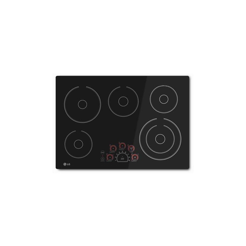 Lg LCE3010SB 30″ Electric Cooktop with 5 Burners – Black Ceramic