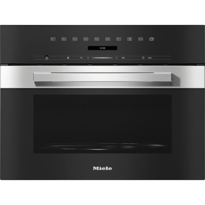 Miele M7240TCAMCLEANTOUCHSTEEL M 7240 Tc Am – Built-In Microwave Oven, 24″ Width In A Design That Is The Perfect Complement With Controls On The Top.