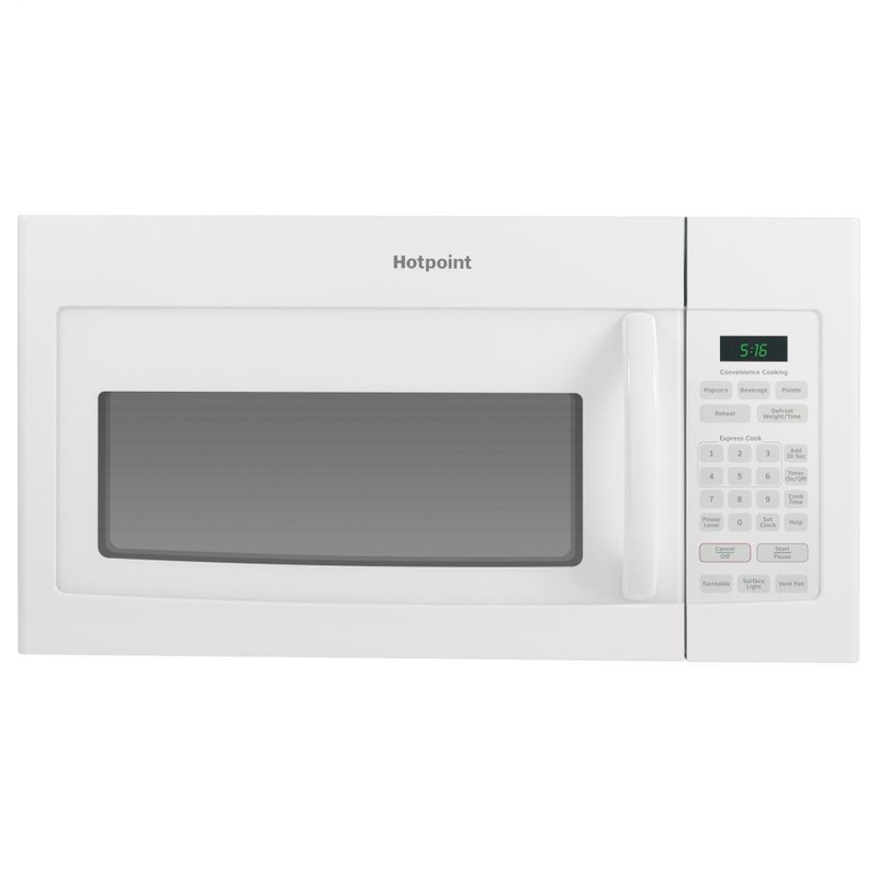 RVM5160DHWW Hotpoint 1.6 Cu. Ft. Over-the-Range Microwave Oven