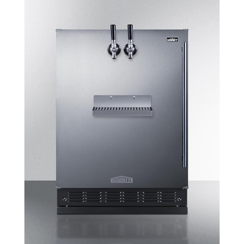 Summit SBC7BRSFRTPCFLHD 24″ Wide Front Tap Built-In Cold Brew Coffee Kegerator