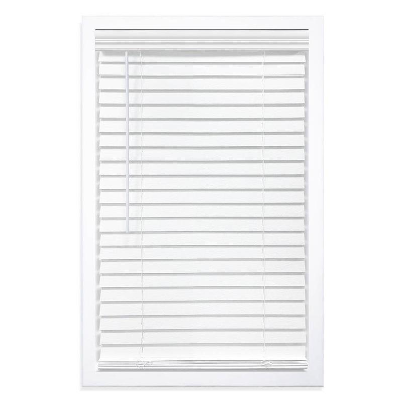 2 inch Room Darkening, Cordless Faux Wood Horizontal/Venetian Blind DEZFURNISHINGS Length & Width: 53″W x 48″L