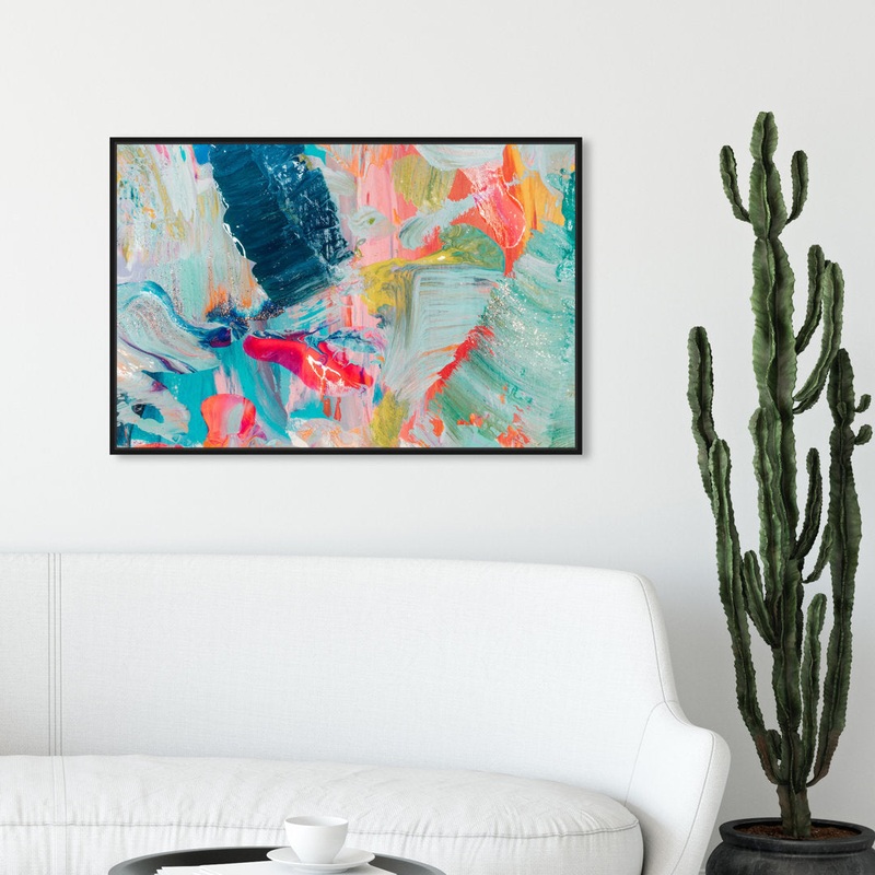 Abstract That Love Feeling – Graphic Art on Canvas Oliver Gal Prints Size: 20″ H x 30″ W Format: Black Framed Canvas
