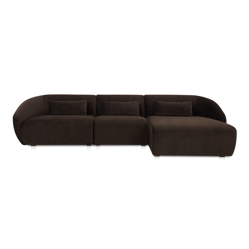 Cozy Modular Lounge Settee in Rich Tones