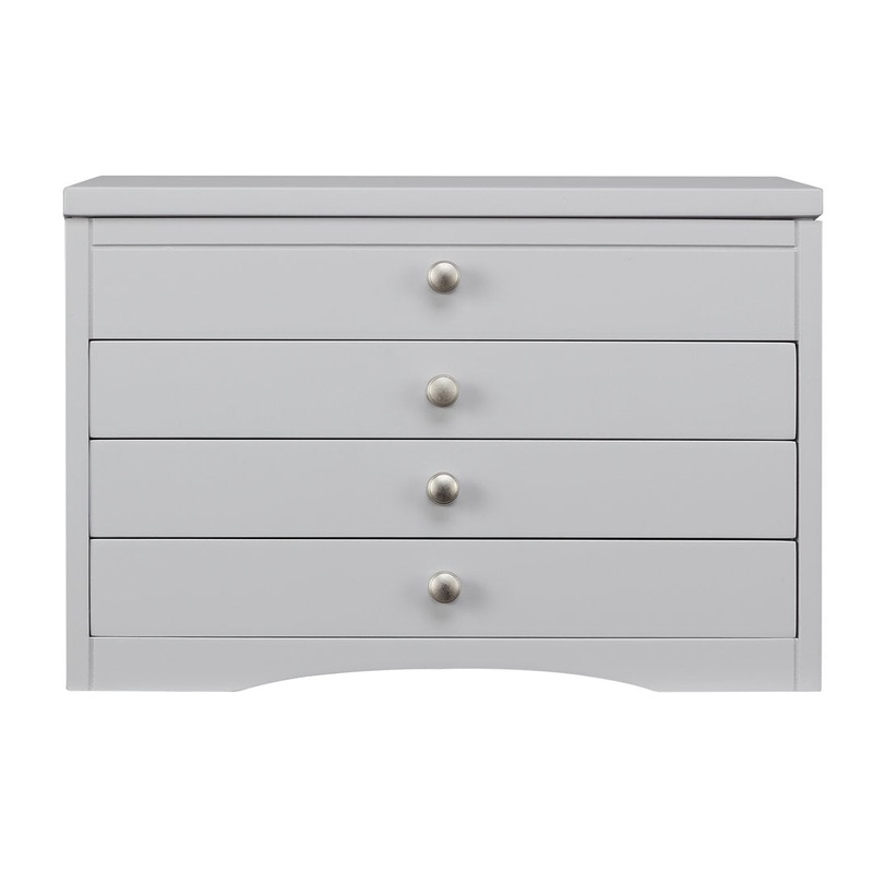 Elegant Jewelry Box Charlton Home Finish: Gray