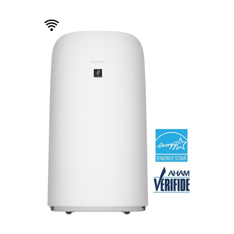 KCP70UW Sharp Smart Plasmacluster Ion Air Purifier with True HEPA + Humidifier for Large Rooms