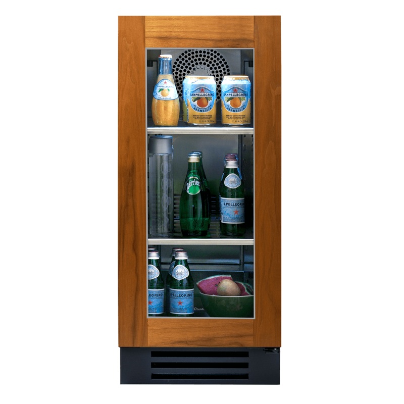 True Residential TUR15ROGC 15 Inch Overlay Glass Door Right Hinge Undercounter Refrigerator