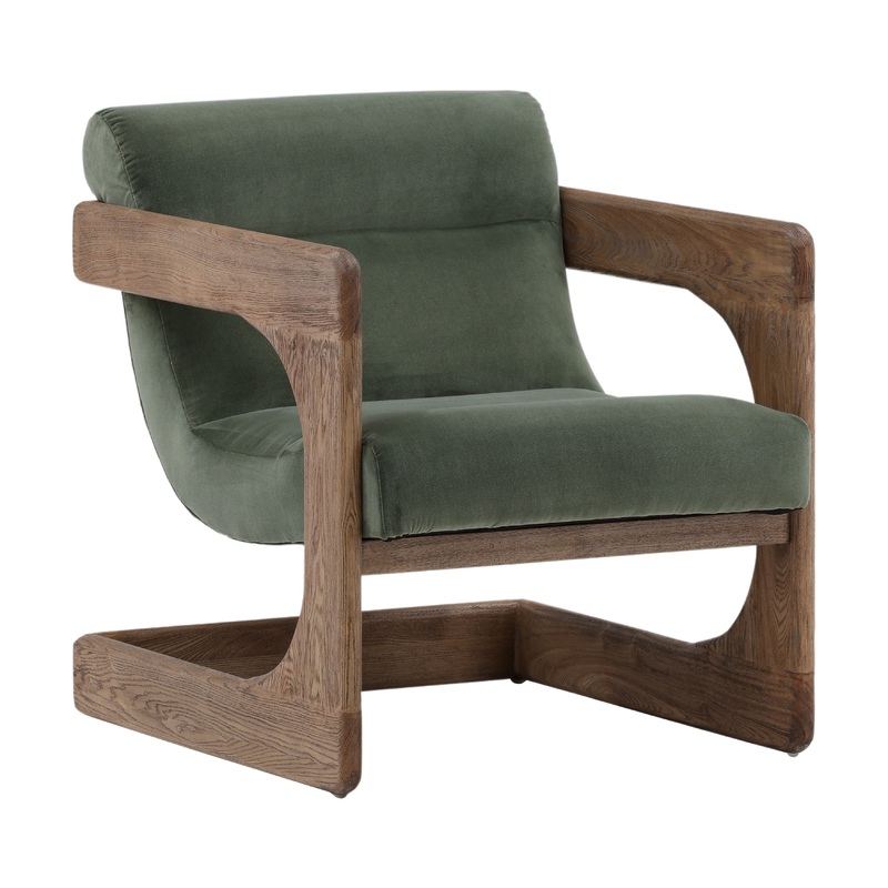 Whimsy Wicker Gather Chair in Sage