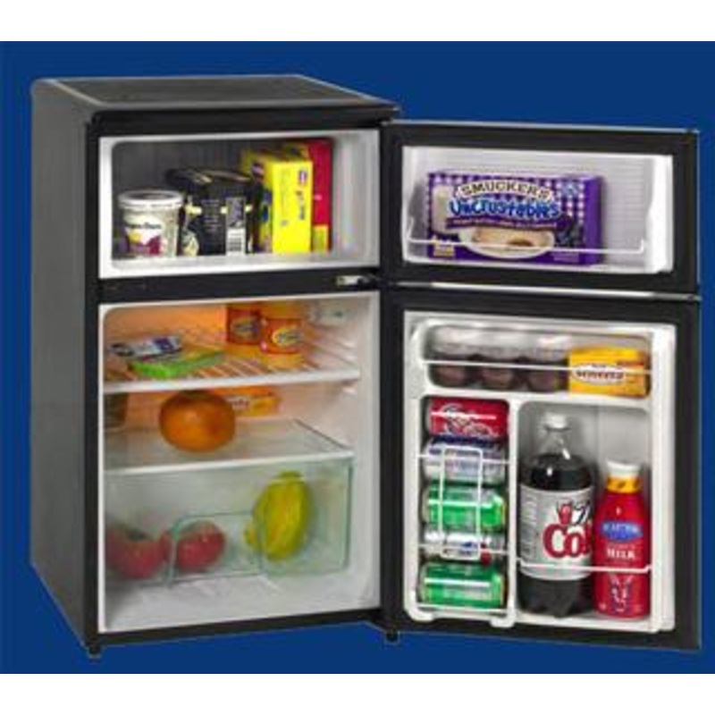 Avanti RA304BT1 Model RA304BT-1 – 3.1 CF Two Door Counterhigh Refrigerator – Black