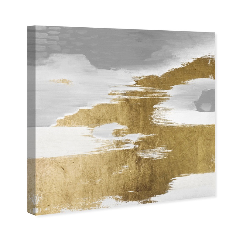 Gold Heaven – Painting on Canvas Oliver Gal Prints Size: 16″ H x 16″ W Format: Wrapped Canvas