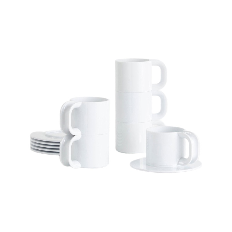 Hellerware Max 2 Cups & Saucers (Set of 12)