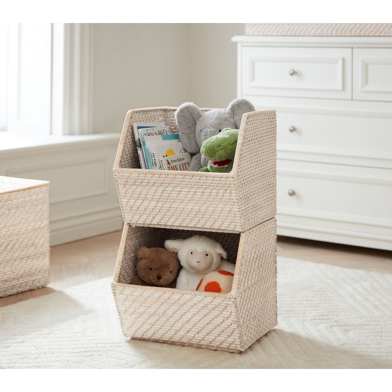 Quinn Stackable Bins, Set of 2