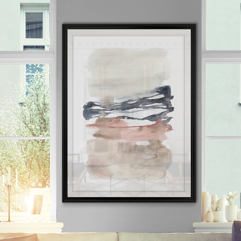 ‘Tiered Horizon Line I’ Print on Canvas