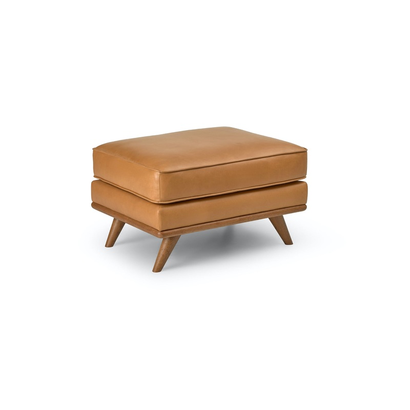 Timber Charme Tan Ottoman