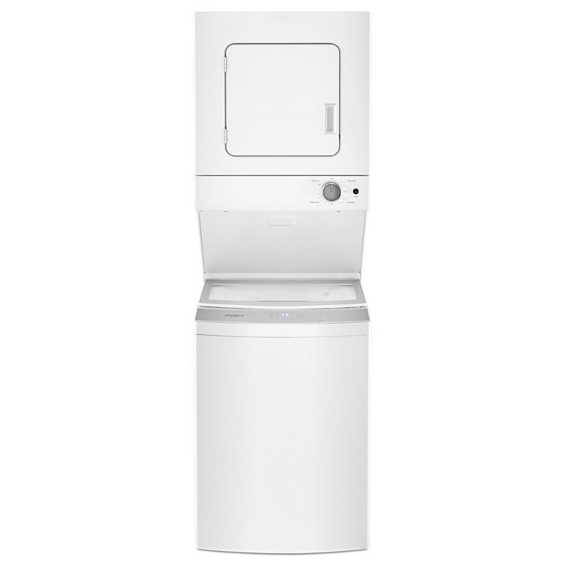Whirlpool WET4024HW 1.6 cu.ft Electric Stacked Laundry Center 6 Wash cycles and AutoDry