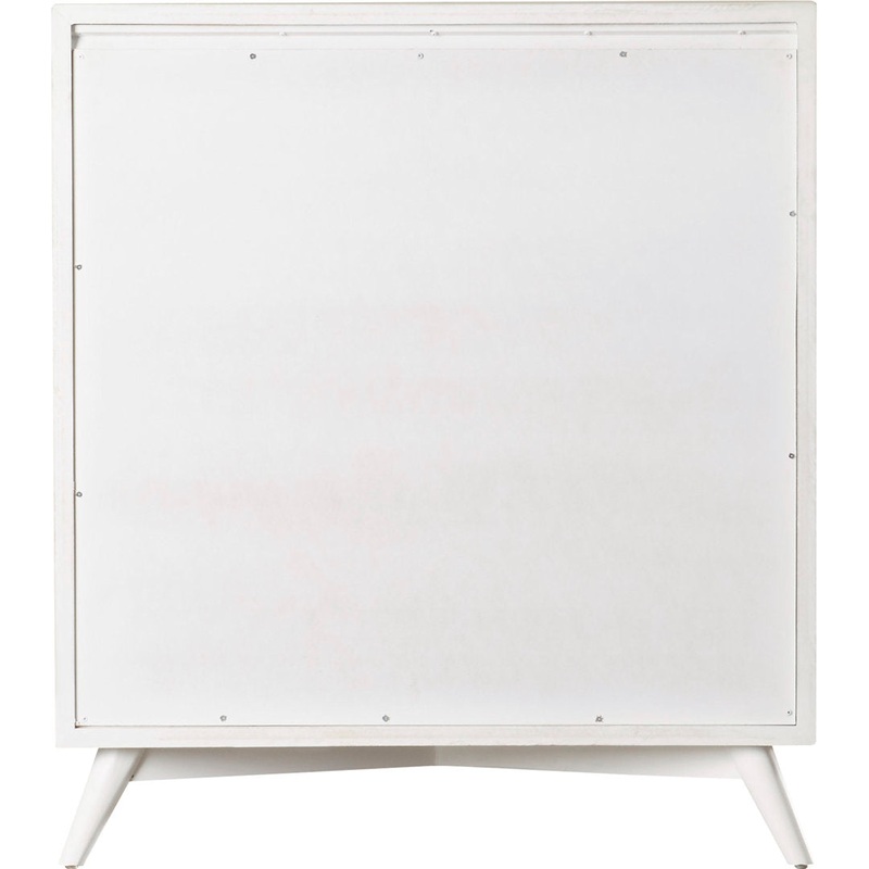 Williams 4 Drawer 38” W Solid Wood Chest AllModern Color (Frame/Drawer): White