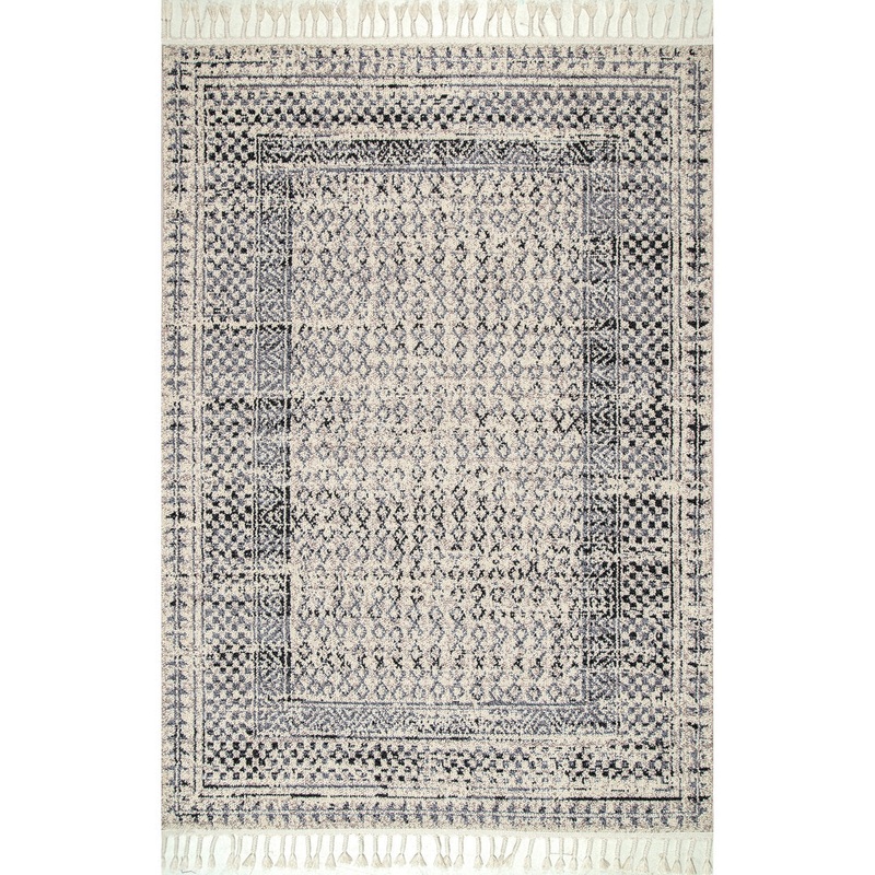 Gilleland Geometric Multi Gray Area Rug Langley Street Rug Size: Rectangle 4′ x 6′